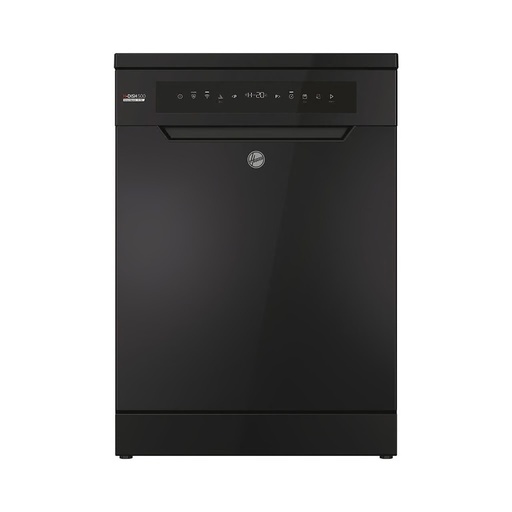 Dishwasher Hoover, 15 Place Settings, 60 cm, 8 Programs, Inverter, Auto Open, WiFi, Digital, Black - HF5C7F1PB-EG