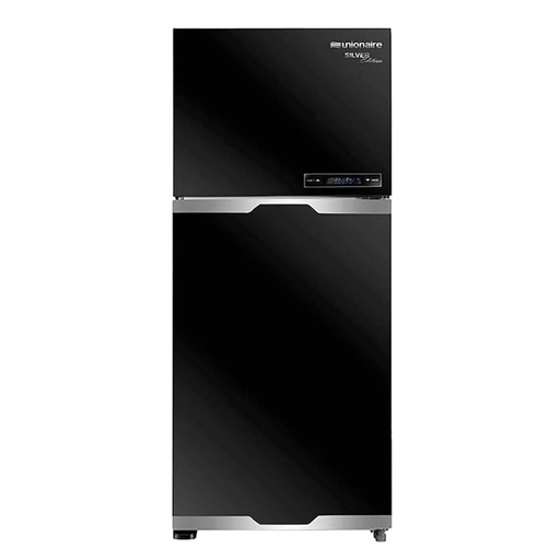 Refrigerator Union Air, No Frost, 420L, Silver Edition, Digital, Black Glass - URN-500LBG7A-DTH