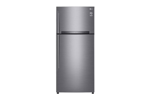 Refrigerator LG, Inverter, No Frost, 475L, Digital, Silver - GN-H622HQHL