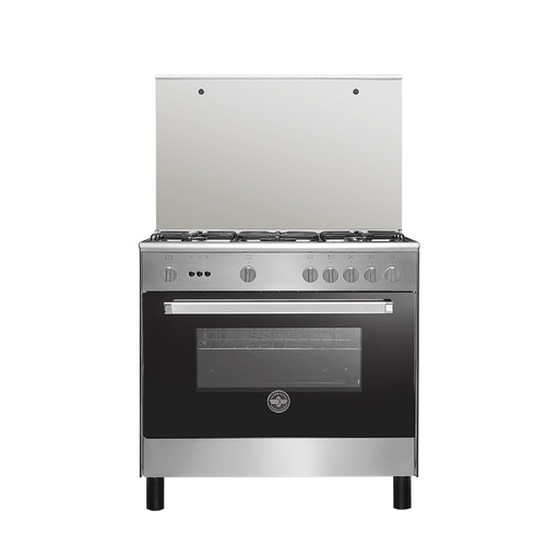 Freestanding Gas Cooker La Germania, 90×60cm, 5 Burners, Full Safety, Stainless Steel - 9C103RC1X41WW