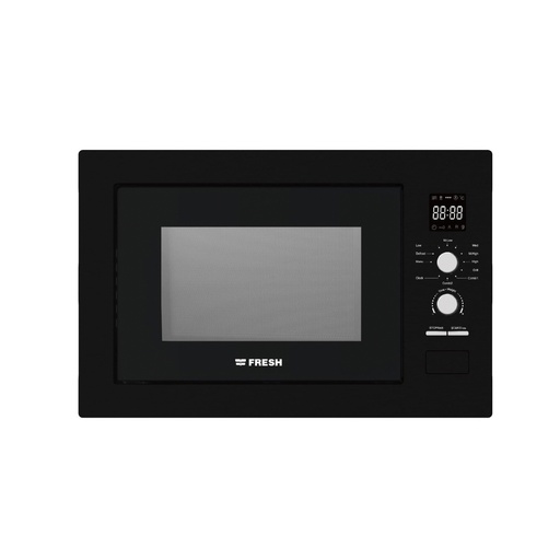 Microwave Built-in Fresh, Grill, 25 L, 850 W, Digital, Black - BFMW-25ECG-BW