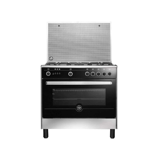 Freestanding Gas Cooker Lagermanya, 90×60cm, 5 Burners, Full Safety, Cast Iron Grates - 9M10GRB1X4AWW