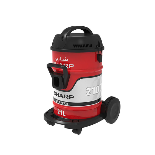 Drum Vacuum Cleaner Sharp, 2100W, Cloth Filter, Red - EC-CA2121-X