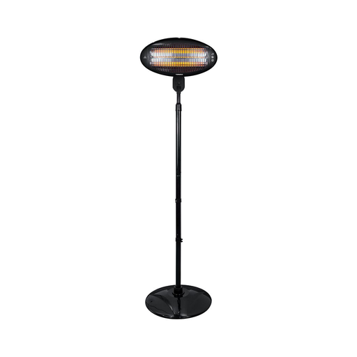 Halogen Electric Heater Tornado, 2000W, Stand, Black - THH-2000S