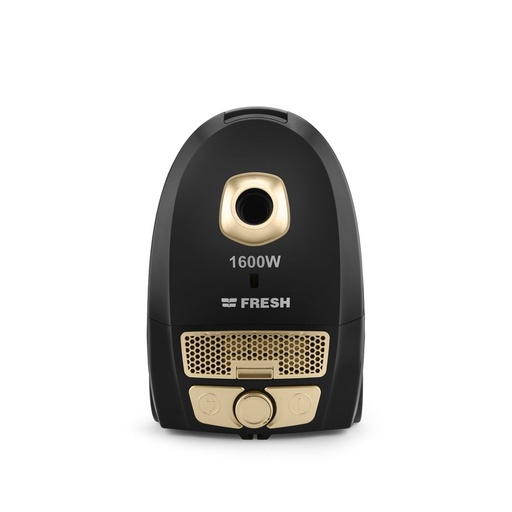 Bagged Vacuum Cleaner Fresh, 1600W, Black × Gold - Faster