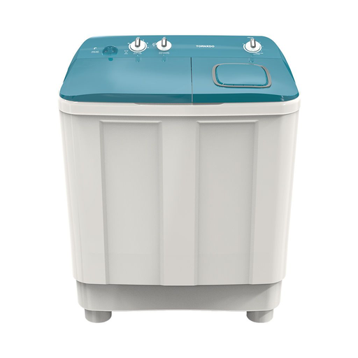 Half Automatic Washing Machine Tornado, 10kg, White × Turquoise - TMH-HS10C(WA)
