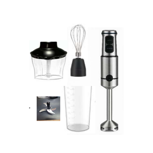 Hand Blender Black Stone, Whisk, 1100W, Chopper 600ml, Black × Silver - HB-2300