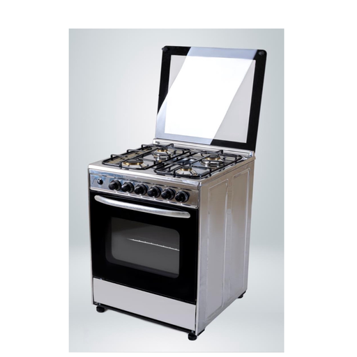 Freestanding Gas Cooker Technogaz, 55×55cm, 4 Burners, Stainless Steel - Magic One