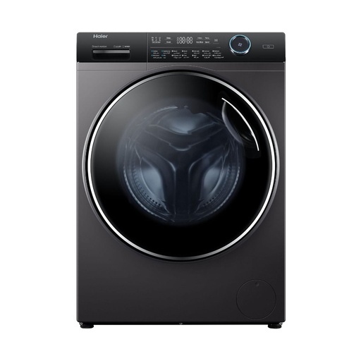 Automatic Washing Machine Haier, Front Load, 10.5kg, Inverter, Steam, 1400rpm, Dark Silver - HW100-B14979S8