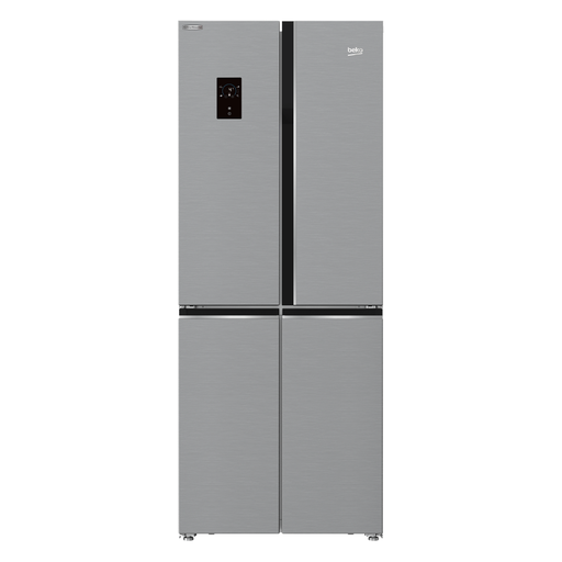 Refrigerator Beko, Inverter, No Frost, 450 L, 4 Doors, Digital, Stainless - GNE480E20ZXPH