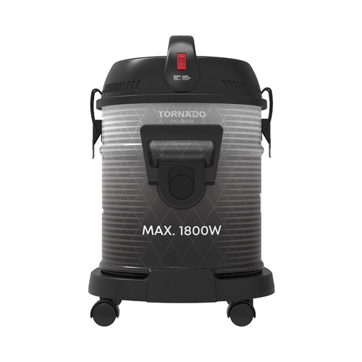 Drum Vacuum Cleaner Tornado, 1800W, Black - TVC-1800B
