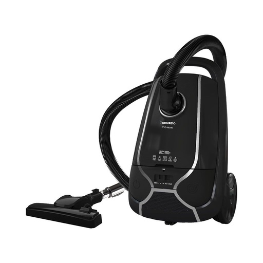 Bagged Vacuum Cleaner Tornado, 1800W, HEPA Filter, Black - TVC-1800EB
