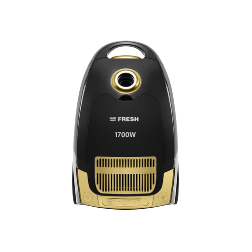 Bagged Vacuum Cleaner Fresh, 1700W, Dust Bag, Black × Gold - Phantom