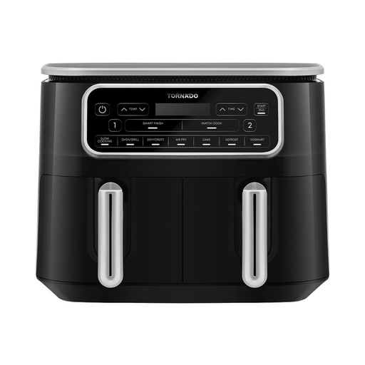 Air Fryer Tornado, 8L, 2500W, Digital, Dual Cooking, Black - THF-2508DU-BS
