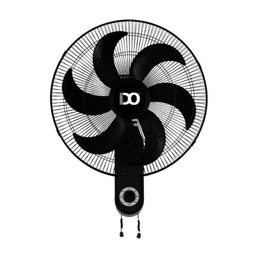 Wall Fan IDO, 18 inch, 6 Blades, 3 Speeds, Black - WF18-BK