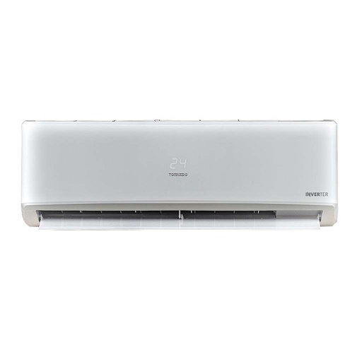 Split Inverter Air Conditioner Tornado 2.25 HP Cooling & Heating Plasma Cluster Digital White - TY-VX18BEE