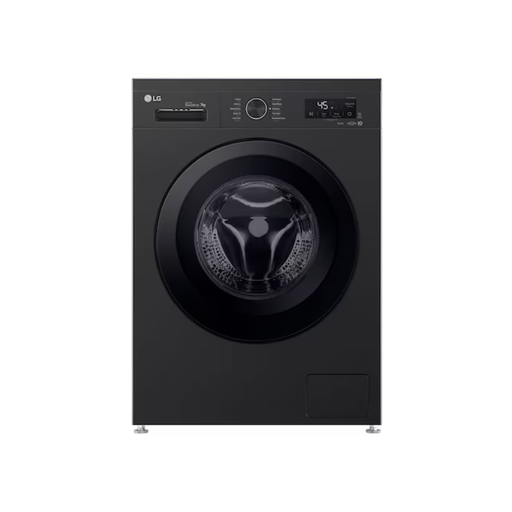 Automatic Washing Machine LG, Front Load, 7kg, 1400rpm, Inverter Direct Drive, Digital, Steam, WiFi, Black - F4Y2QYG6X