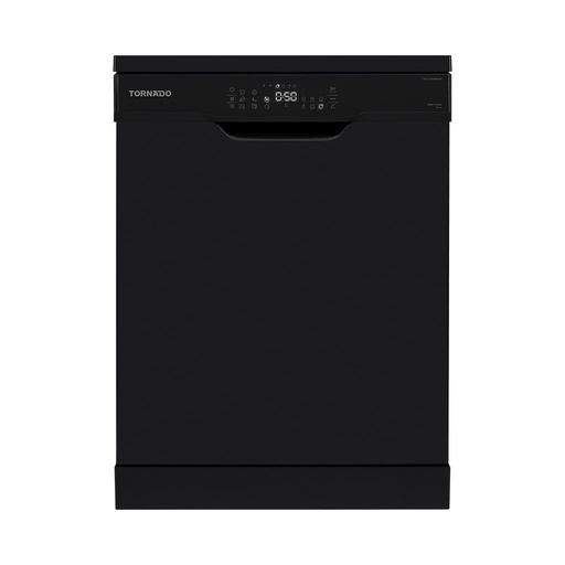 Dishwasher Tornado, 15 Place Settings, 60 cm, 8 Programs, Digital, Black - TDV-FN158CBK