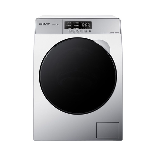 Automatic Washing Machine Sharp, Front Load, 7.5kg, 1200rpm, Inverter, K-PRO, Digital, Light Gray - ES-FE752KLE-W