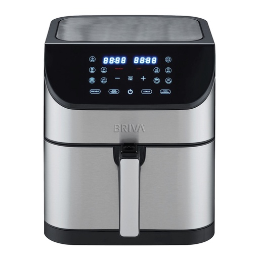 Steam Air Fryer Briva, 6L, 1500W, Digital, Silver - HEALTHY AIR