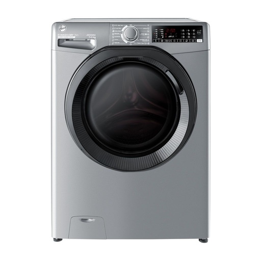 Automatic Washing Machine Hoover, Front Load, 7kg, 5kg Dryer, Inverter, 1400rpm, Steam, Wi-Fi, Silver - H3DPS4756TMBRELA