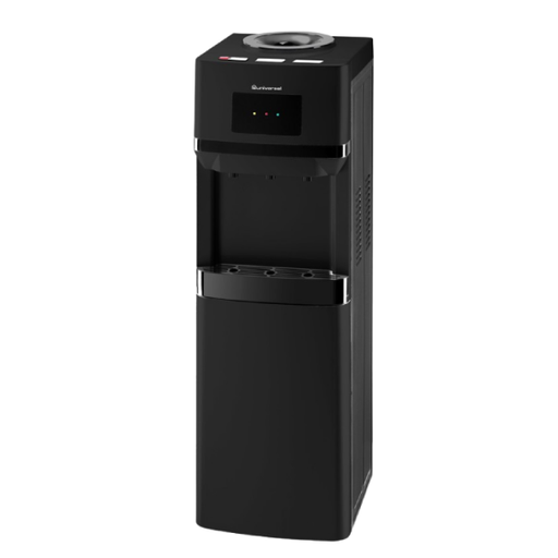Water Dispenser Universal, Hot & Cold & Warm, 3 Taps, Top Loading, with Cabinet, Black