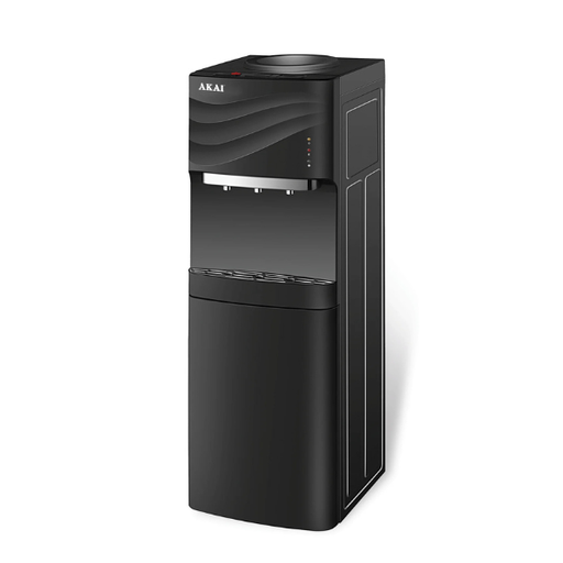 Water Dispenser Akai, 3 Taps, Hot & Cold & Warm, with Cabinet, Top Loading, Black - DS-05