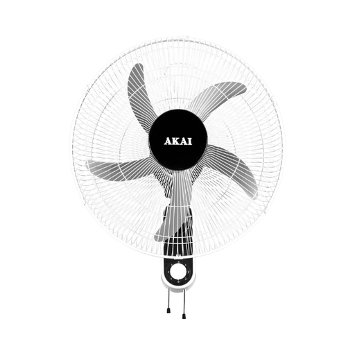 Wall Fan Akai, 18 inch, 5 Blades, White - AK-18WA
