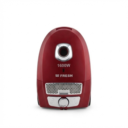 Bagged Vacuum Cleaner Fresh, 1600W, Red - Faster