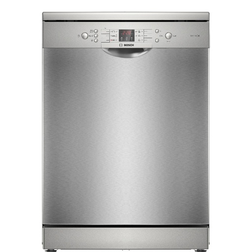 Dishwasher Bosch, 14 Place Settings, 60 cm, Series 4, 6 Programs, Digital, Stainless Steel - SMS46NI20V