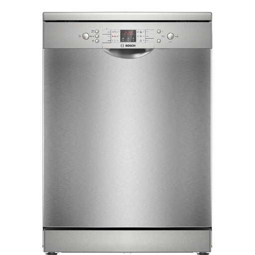 Dishwasher Bosch, 13 Place Settings, 60 cm, Series 2, 6 Programs, Digital, Stainless Steel - SMS26AI00V