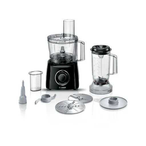 Food Processor Bosch, 800W, 2.3L, 2 Speeds + Pulse, Black - MCM3201B