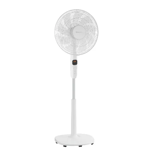 Stand Fan Toshiba, 16 inch, 9 Blades, DC Motor, 26 Speeds, Remote Control, White - F-DSD70EG