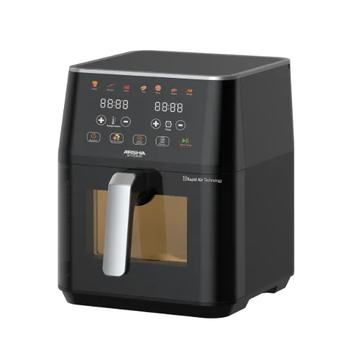 Air Fryer Arshia, 7.5L, 1800W, Digital, Black - AF118-3248