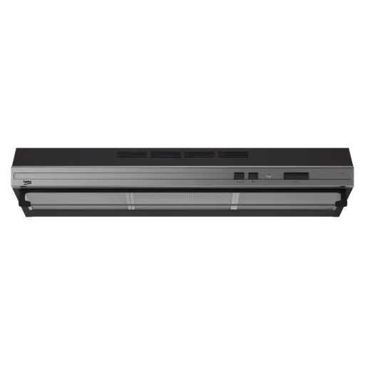 Built-in Hood Beko, 90 cm, 3 Speeds, Stainless Steel × Black - CFB 9433 XFE
