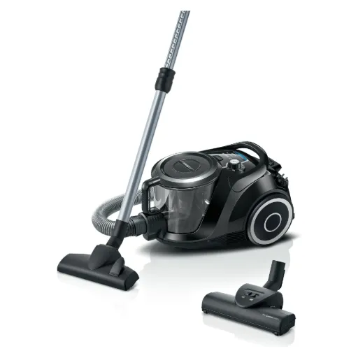Bagless Vacuum Cleaner Bosch, Series 6, 2200W, Turbo Brush, 2.4L Dust Capacity, Black - BGS412234