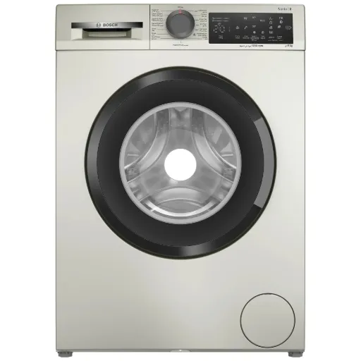 Automatic Washing Machine Bosch, Front Load, Series 2, 8kg, 1200rpm, AntiStain, EcoSilence Drive, Silver Inox - WLZ2421SEG