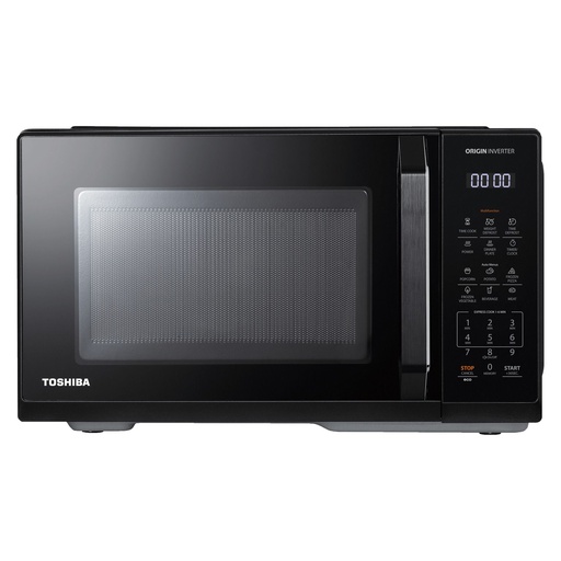 Solo Microwave Toshiba Miraco, 25L, 900W, Inverter, Black - MW3-EM25PEI(BK)