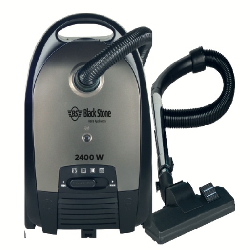Bagged & Bagless Vacuum Cleaner Black Stone, 2400W, Queen, Silver - BV-2400