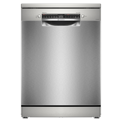 Dishwasher Bosch, 13 Place Settings, 60 cm, Series 4, 6 Programs, Home Connect, EfficientDry, Brushed Steel - SMS4EMI60V