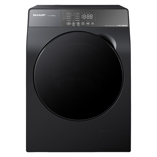 Automatic Washing Machine Sharp, Front Load, 10kg, 1400rpm, Inverter, K-PRO, Digital, Dark Grey - ES-FS104KLE-G