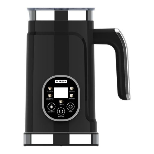 Electric Turkish Coffee Maker Fresh, Digital Touch Control, 500W, 320ml, Up to 6 Cups, Milk Frother, Black - FCM-500TMA-BT