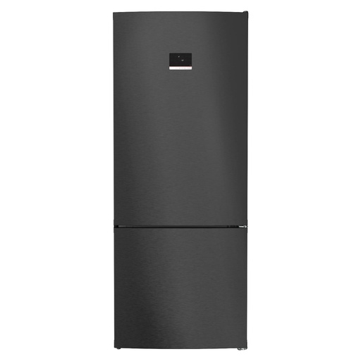 Refrigerator Bosch, Bottom Freezer, Series 6, No Frost, 526 L, Digital, Black Steel - KGN76CXEE8